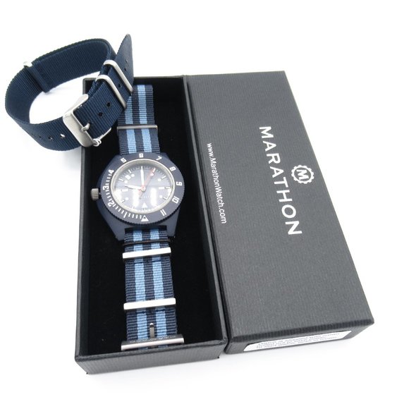 Marathon Watch Company x J.Crew Pilot's Navigator with Date Watch Navy Blue - Picture 2 of 15